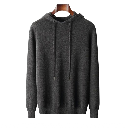 Merino cashmere hoodie