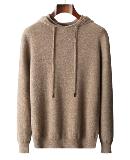 Merino cashmere hoodie