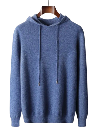 Merino cashmere hoodie