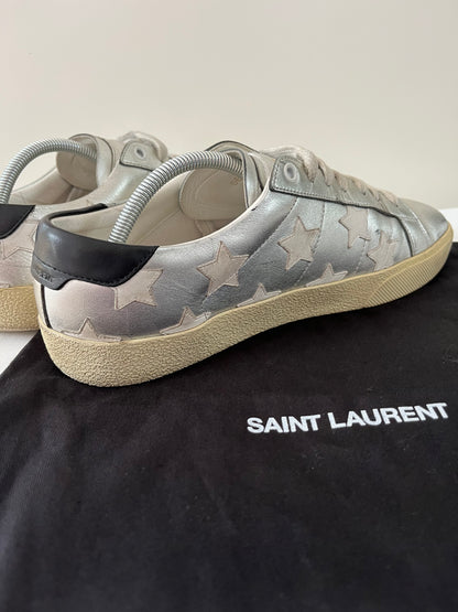 Saint laurent court classic silver